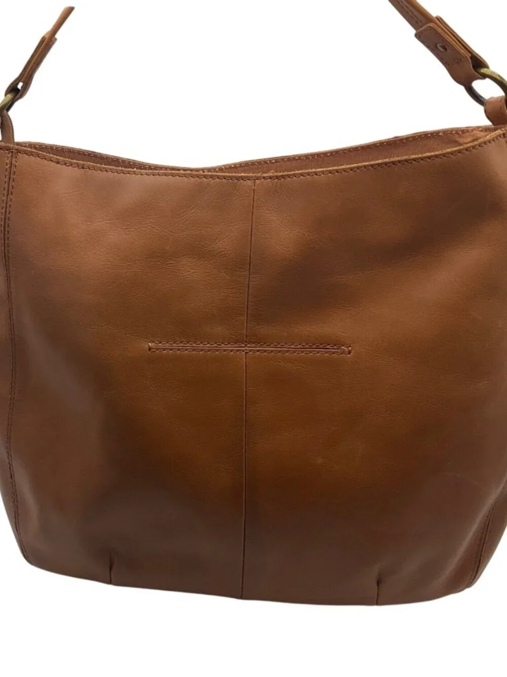 The Sak Leather Hobo Indio Floral Tooled Slouchy Tan Shoulder Bag Tassel Charm